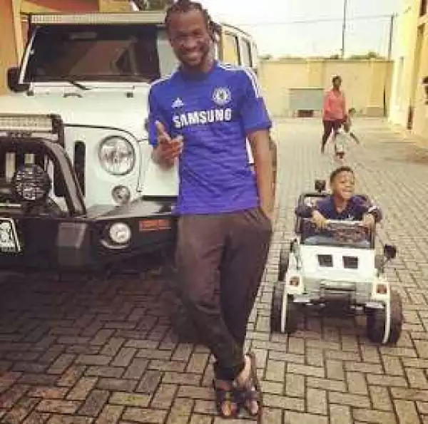 Paul Okoye and Son Pose In Their Wrangler Jeeps [Photos]